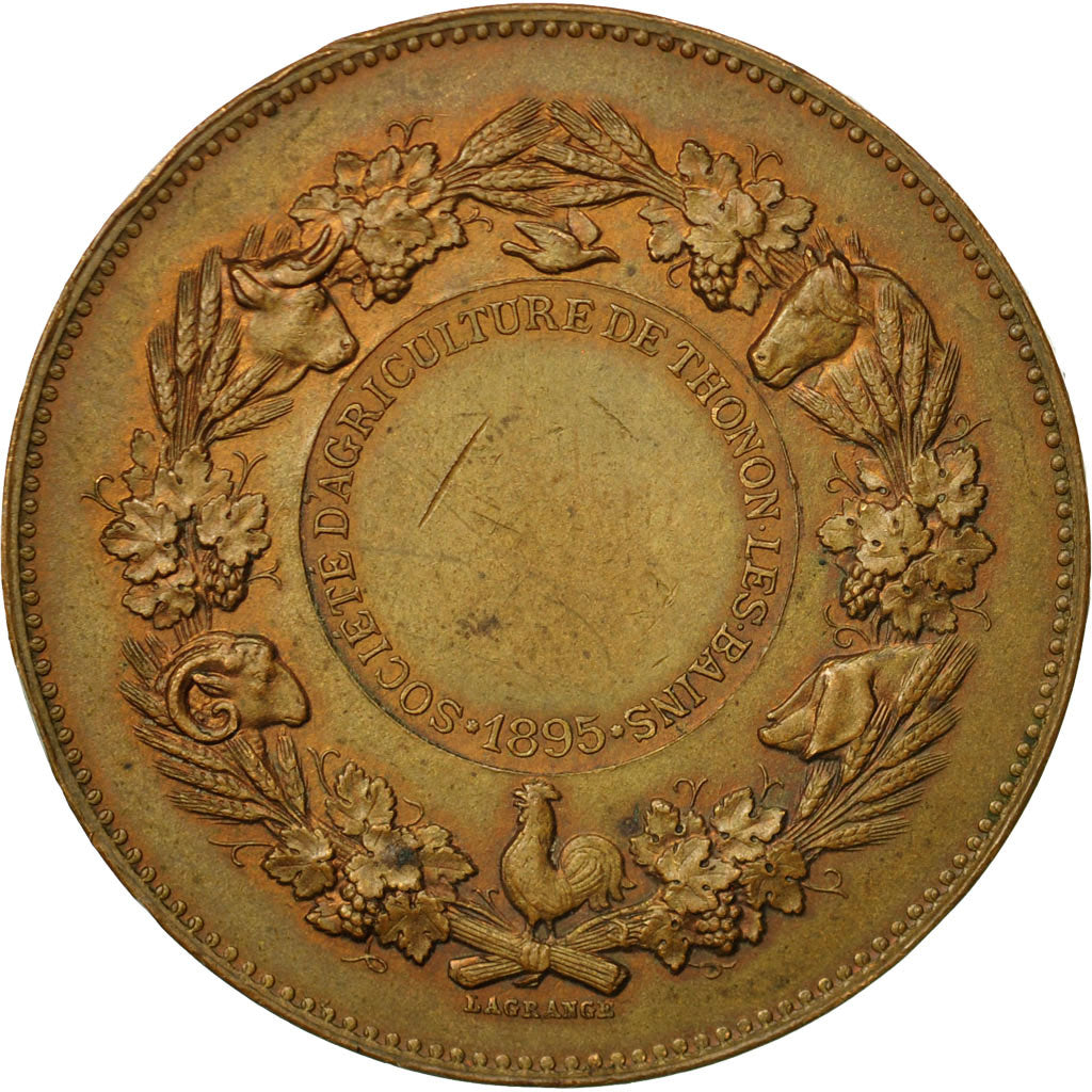 France, Medal, Société d'Agriculture Thonon-les-Bains, 1895, Lagrange