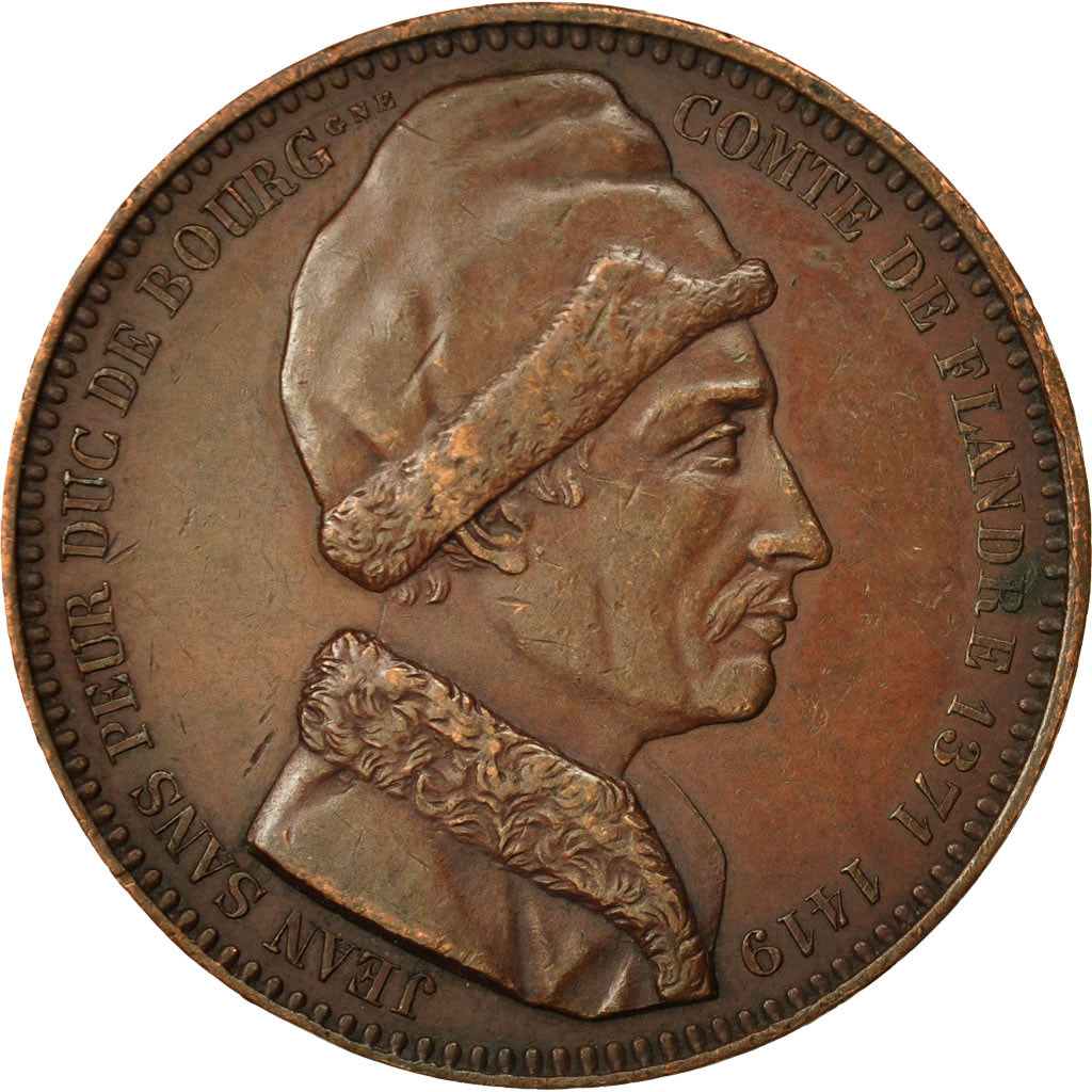 France, Medal, Jean Sans Peur, 1419, VF(30-35), Cuivre