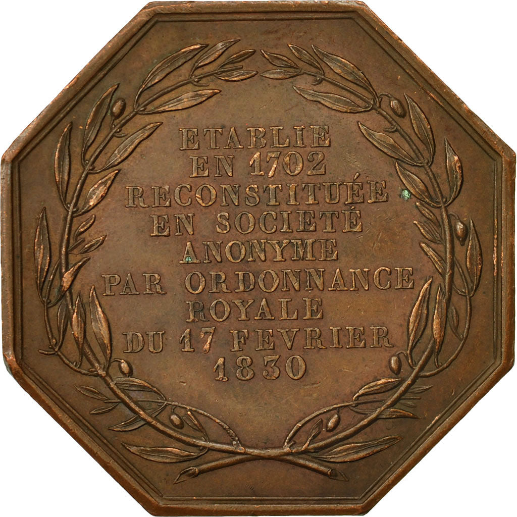 France, Medal, Manufacture Royale des Glaces de St Gobain, 1830, Gayrard, TTB+