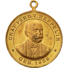 Francia, Medal, Graf Ferd. V. Zeppelin, 1938, SPL-, Ottone