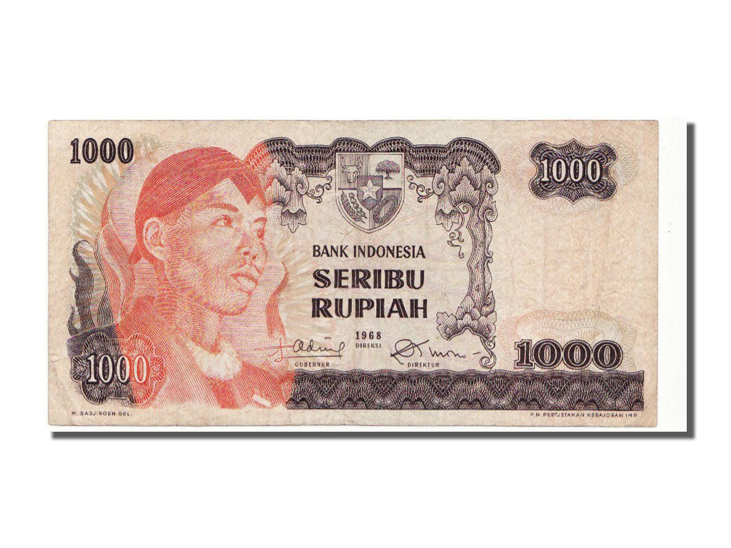 Indonesia, 1000 Rupiah, 1968, AU(50-53), PHM055918