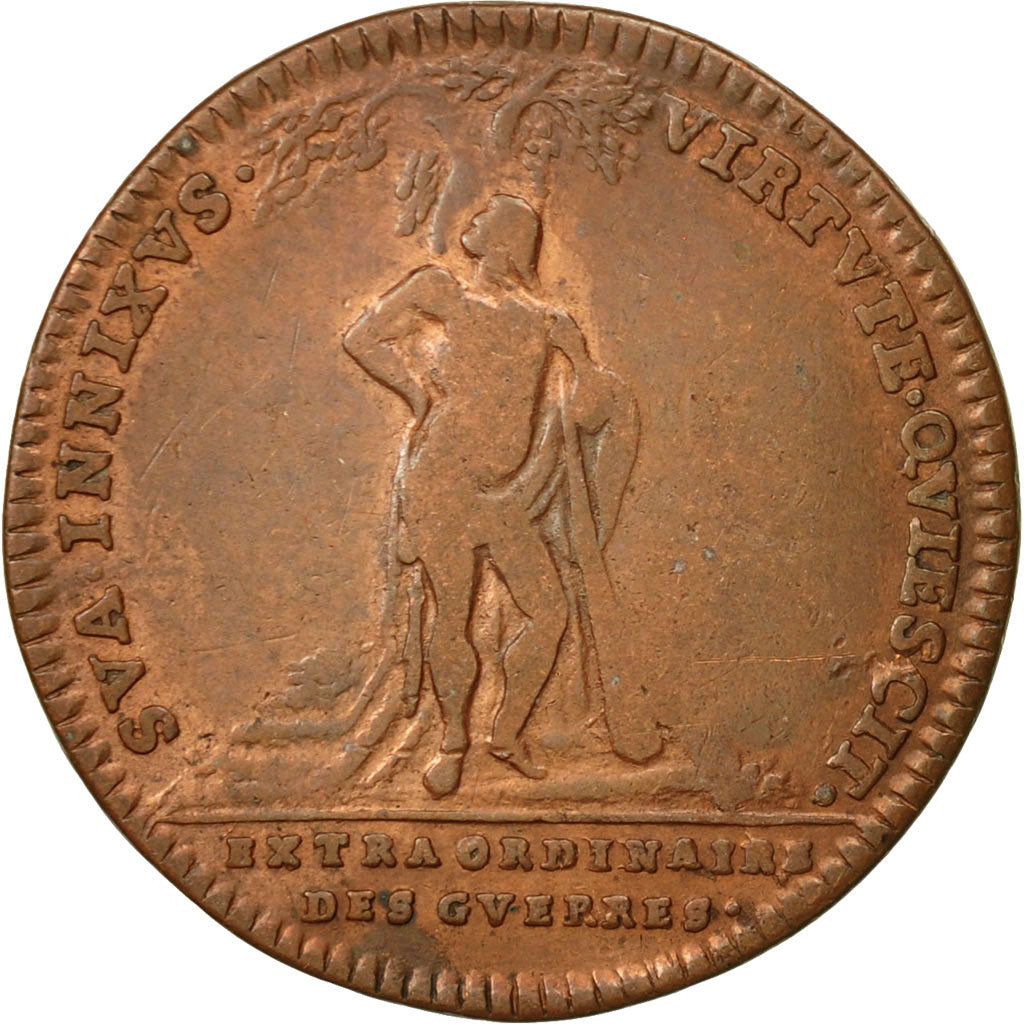 Frankreich, Token, Extraordinaire des Guerres, Louis XIV, SS, Cuivre