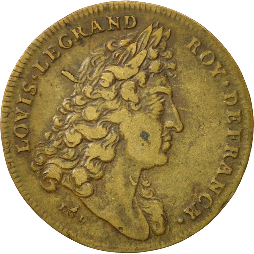 Francia, Token, Parties et revenus casuels, Louis XIV, MBC, Latón