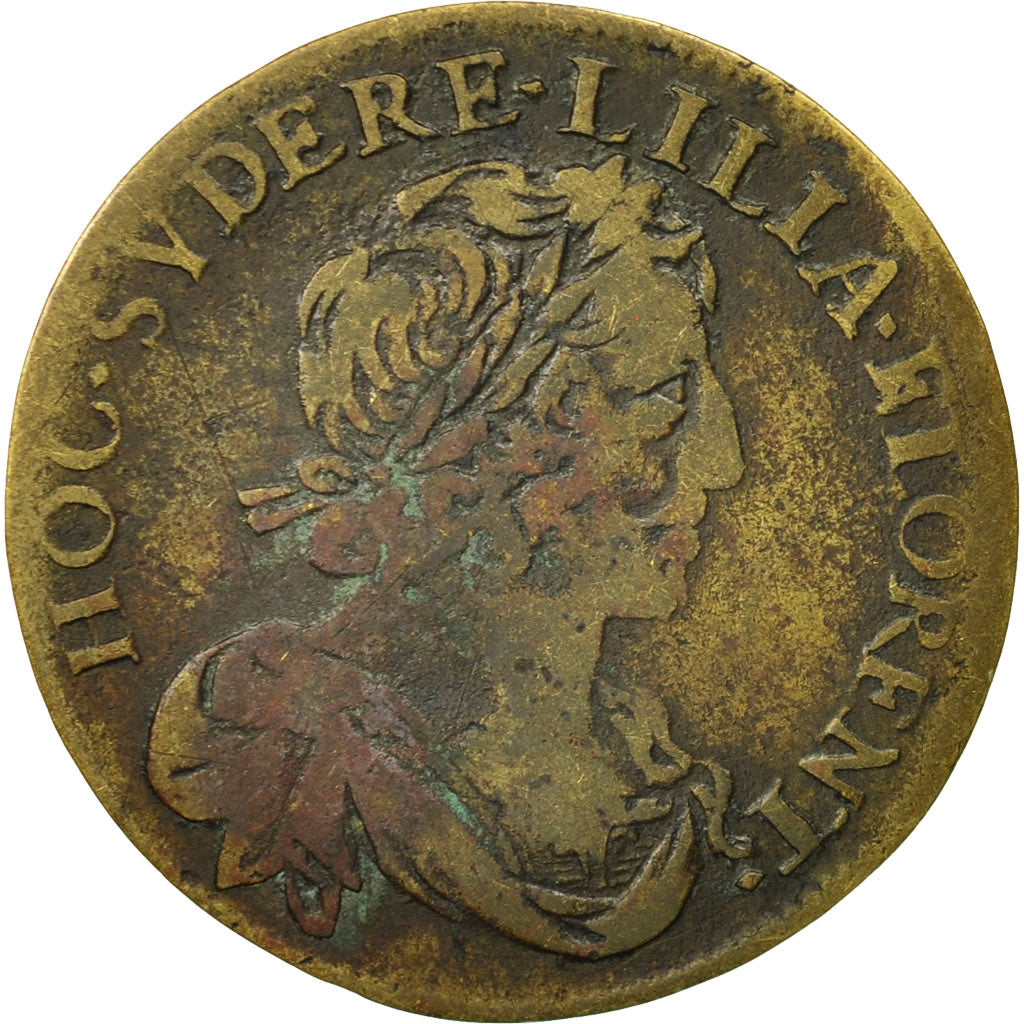 France, Token, Jeton de Compte, Louis XIII, VF(20-25), Brass, Feuardent:12230