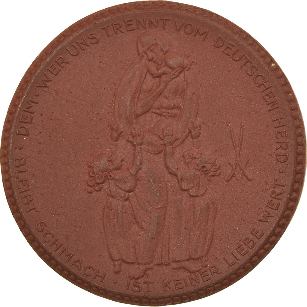 Germany, Medal, 5 Mark, Oberschlesiens Dank, 1921, MS(60-62), Porcelain