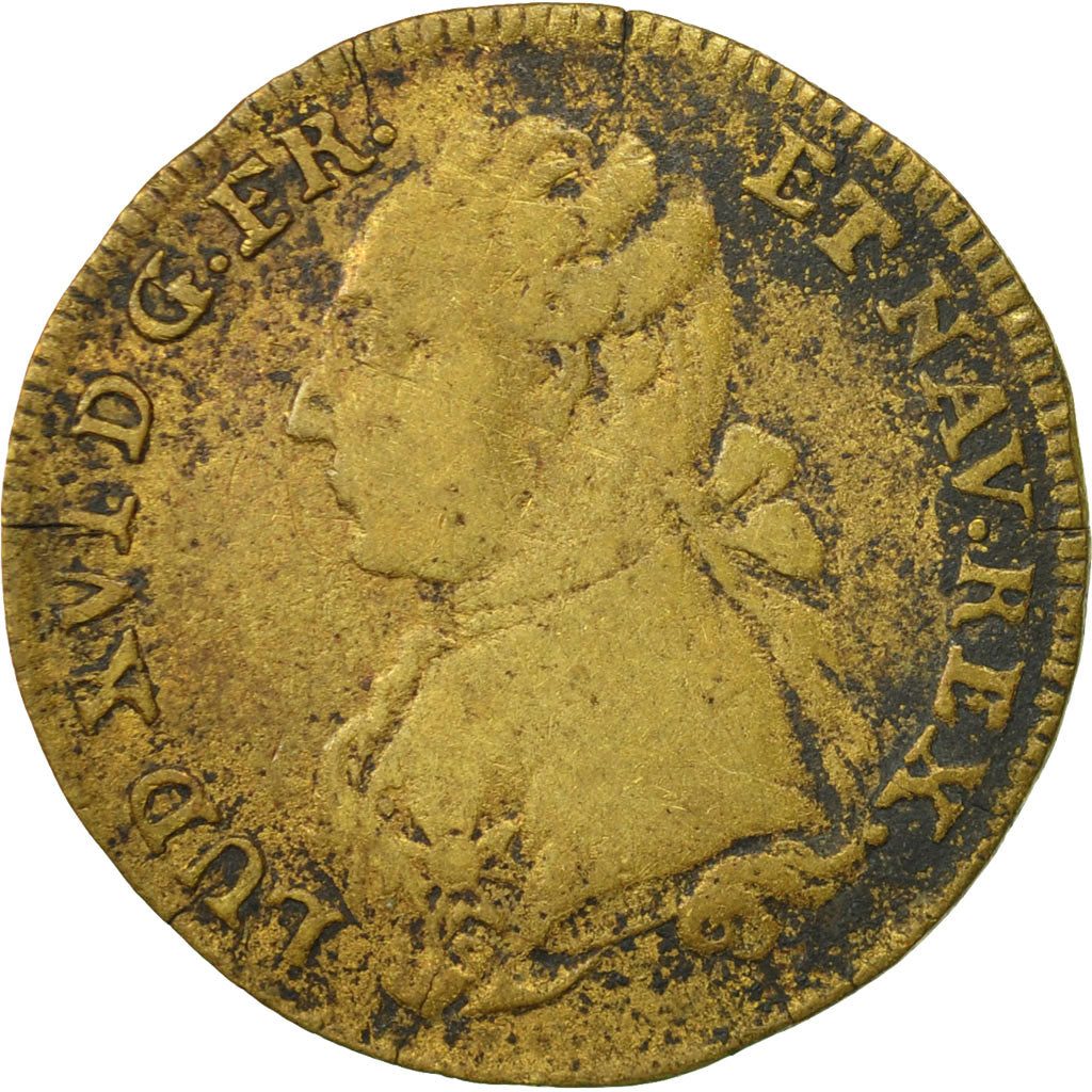 France, Jeton, Louis XVI, B+, Laiton, Feuardent:13419