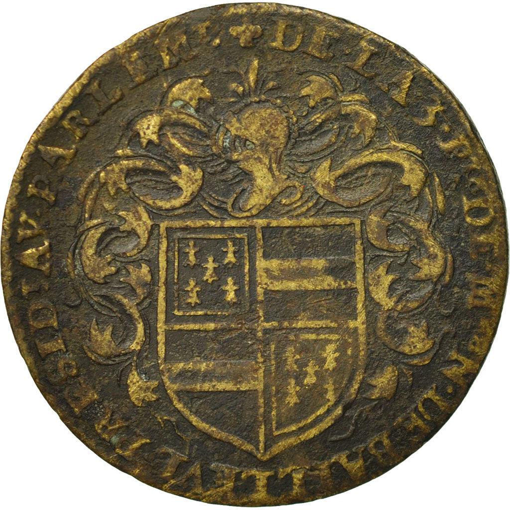 Frankreich, Token, Villes et Noblesse , Nicolas de Bailleul, 1628, SGE+