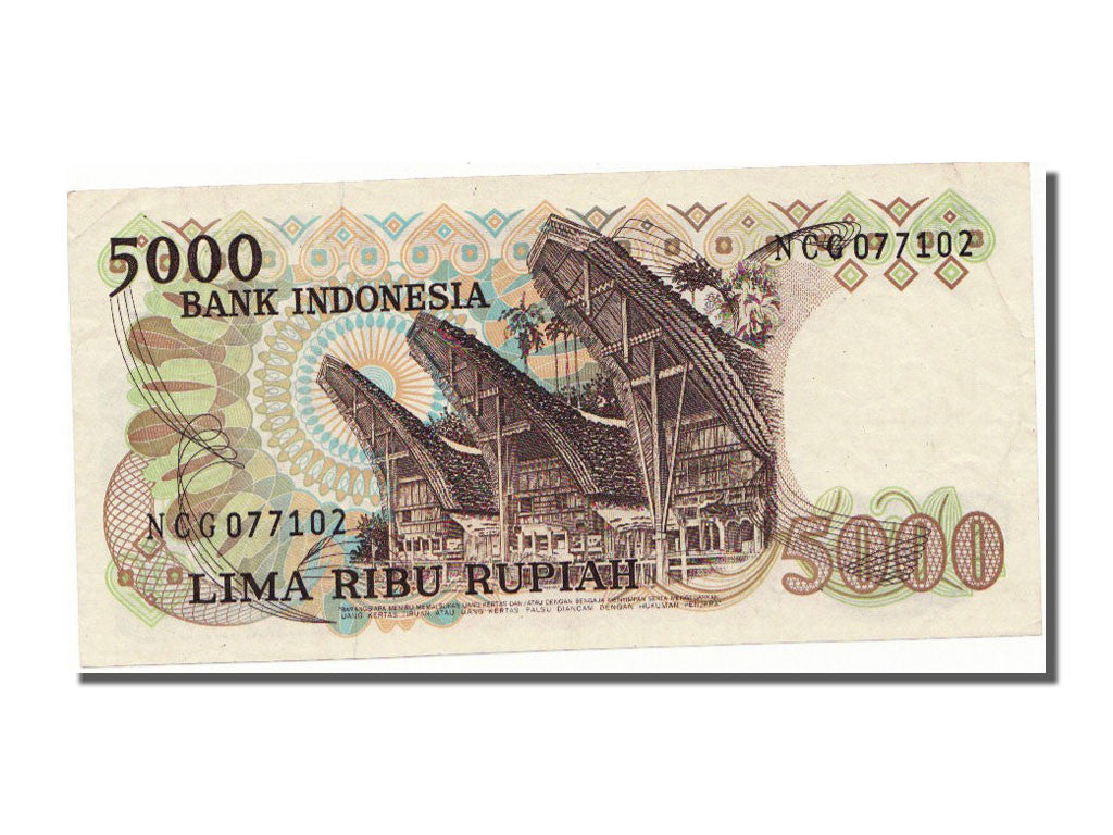 Billete, 5000 Rupiah, 1980, Indonesia, SC