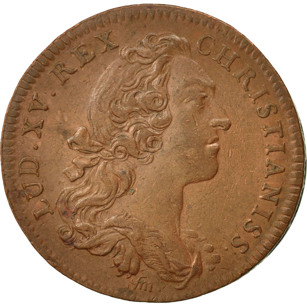 France, Jeton, Chambre du Trésor Royal, Louis XV, 1752, TTB+, Cuivre