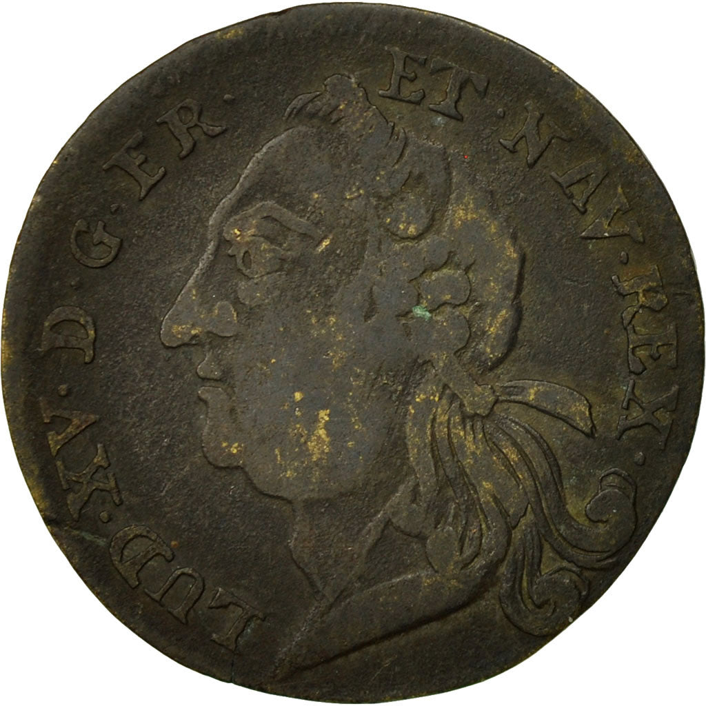 Francia, Token, Statue de Louis XV à Bordeaux, 1744, MB, Ottone, Feuardent:9213