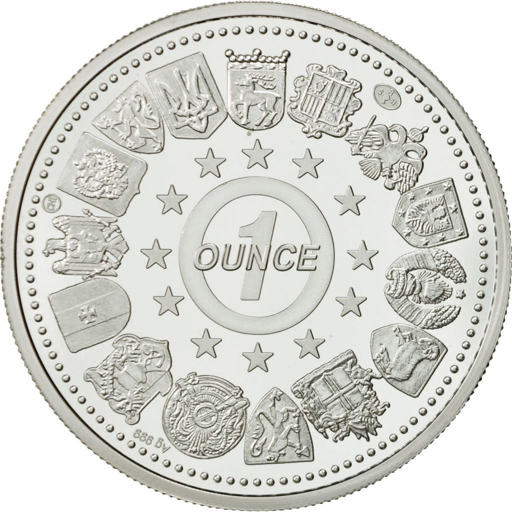 Andorra, Medal, 1 onz. Europa, FDC, Plata