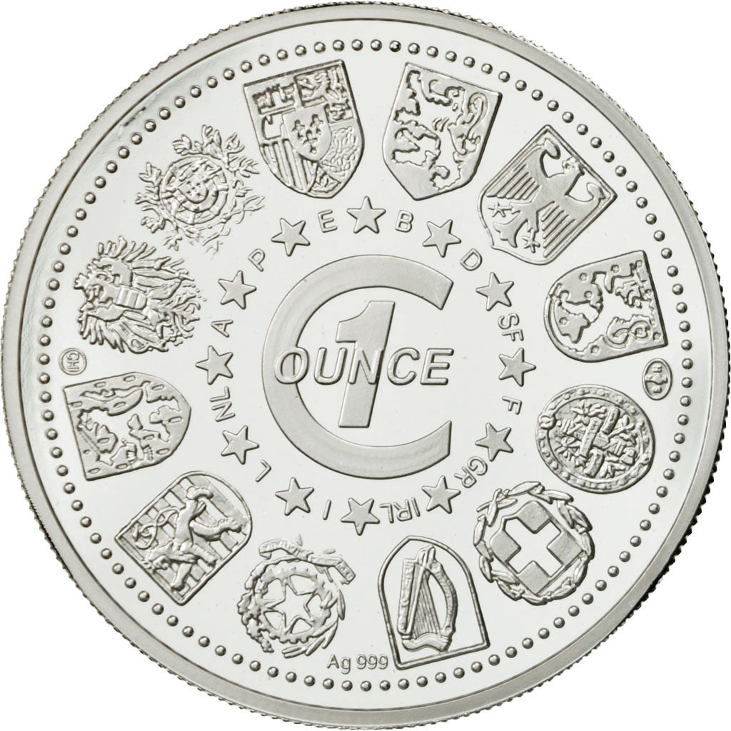 Germany, Medal, 1 onz. Europa, MS(65-70), Silver