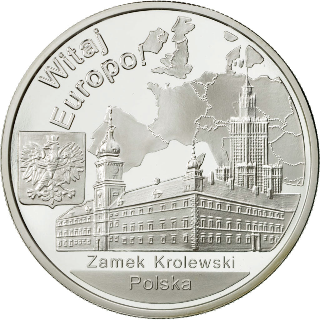 Pologne, Medal, 1 onz. Europa, FDC, Argent