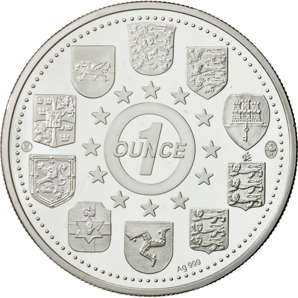 Northern Ireland, Medal, 1 onz. Europa, MS(65-70), Silver