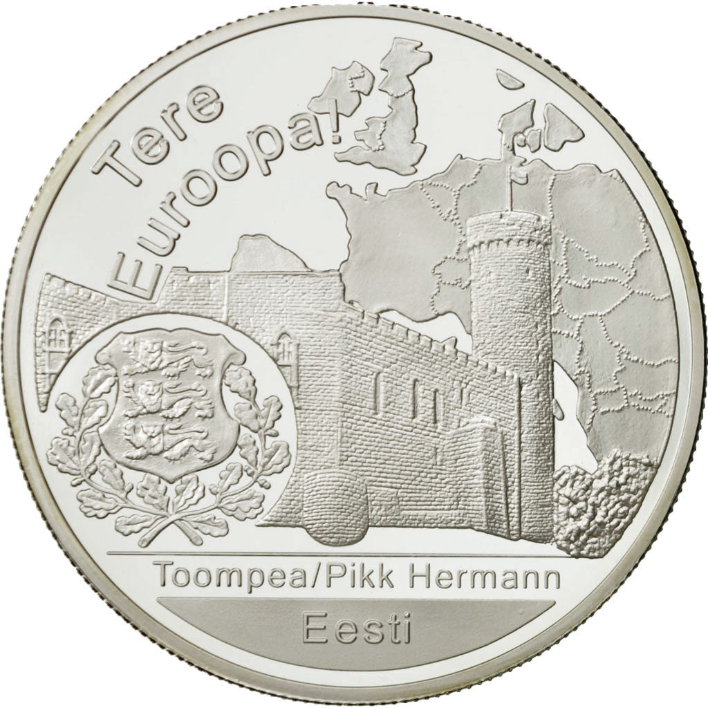 Estonia, Medal, 1 onz. Europa, FDC, Argent