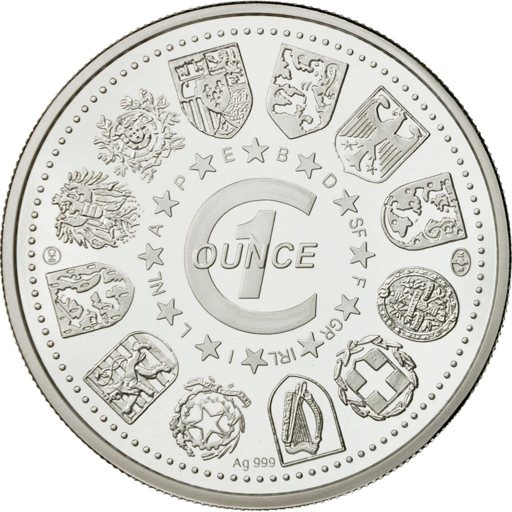 Luxemburg, Medal, 1 onz. Europa, FDC, Zilver