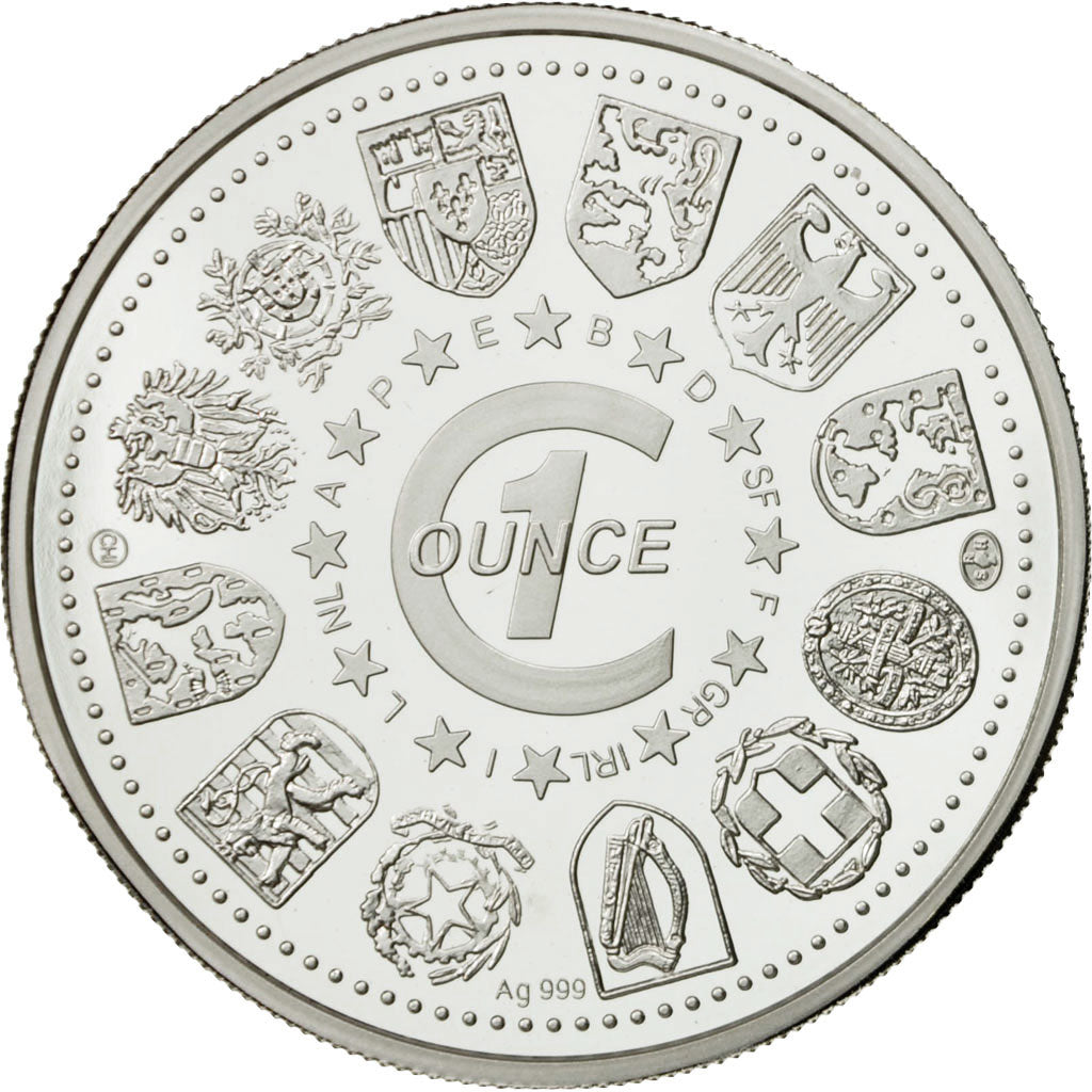 Austria, Medal, 1 onz. Europa, MS(65-70), Silver