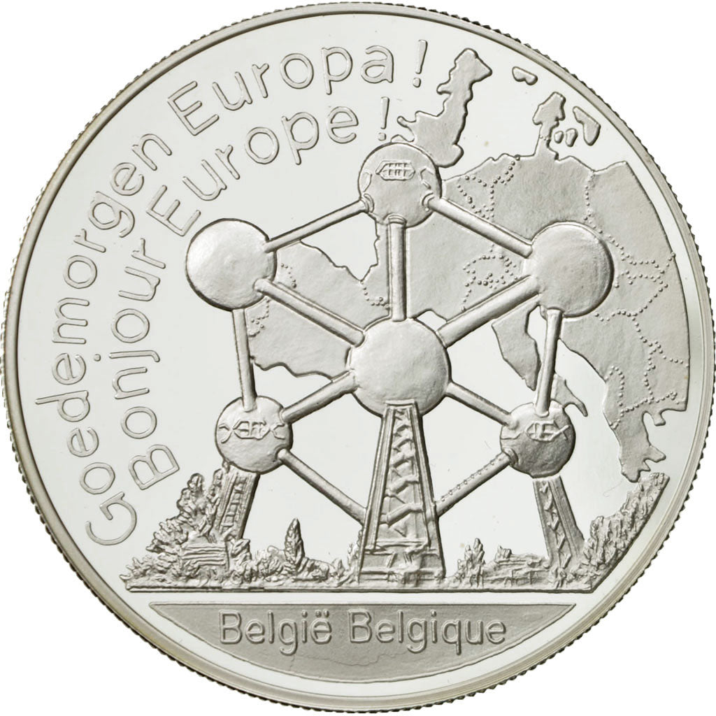 Bélgica, Medal, 1 onz. Europa, FDC, Plata
