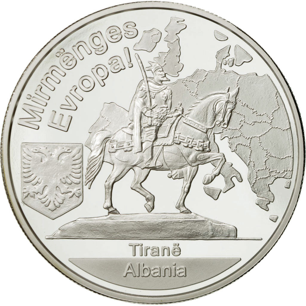 Albania, Medal, 1 onz. Europa, MS(65-70), Silver
