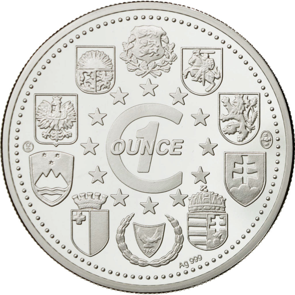 Lituania, Medal, 1 onz. Europa, FDC, Plata