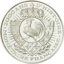 France, Medal, 2000 ans d'Histoire Monétaire française, 2002, FDC, Argent