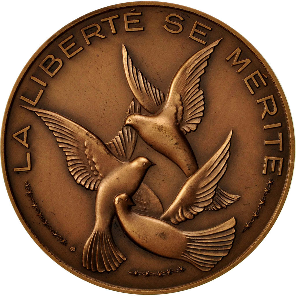 Francia, medalla, 30ème Anniversaire du Retour des Déportés, History, 1975