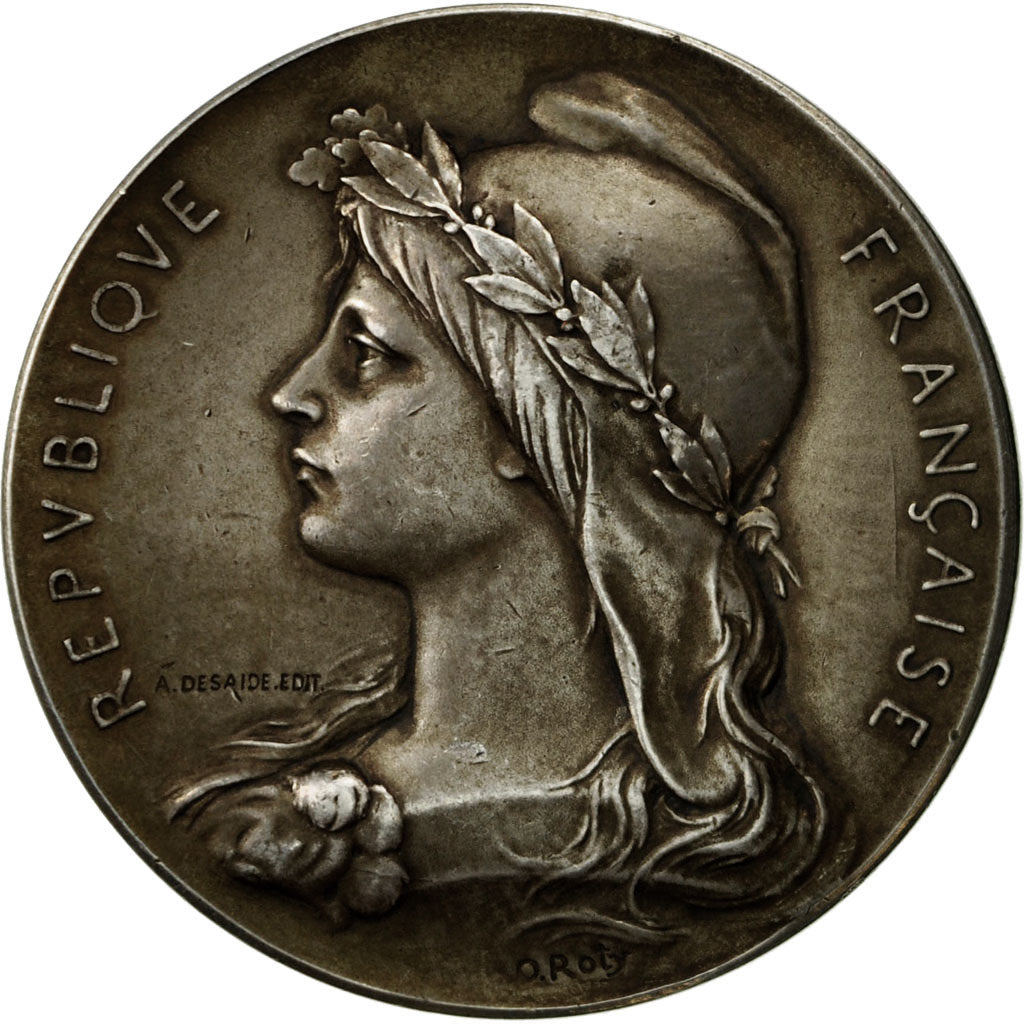 France, Medal, République Française, Roty, SUP, Argent