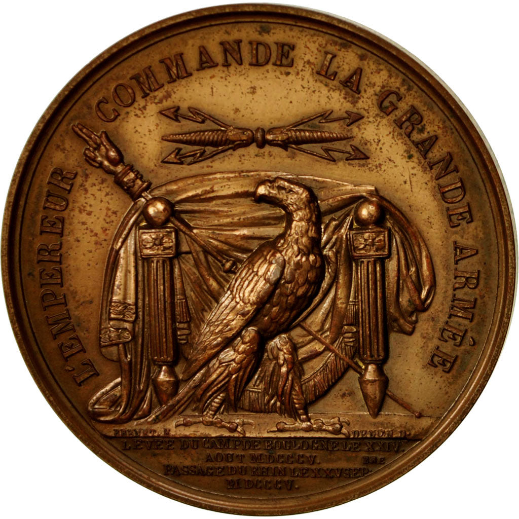 France, Medal, Napoléon Ier, Camps de Boulogne, 1974, MS(63), Bronze