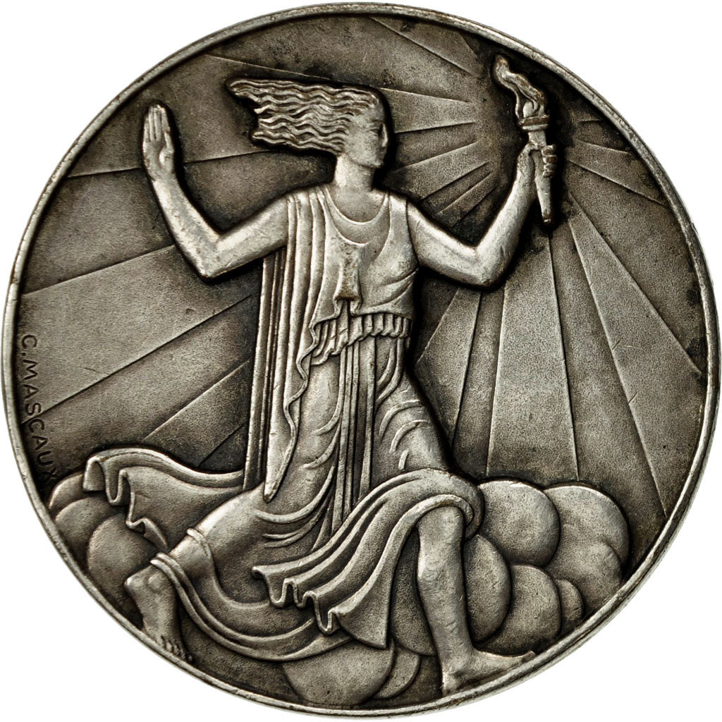 France, Medal, Flamme Olympique, mascaux, MS(60-62), Bronze