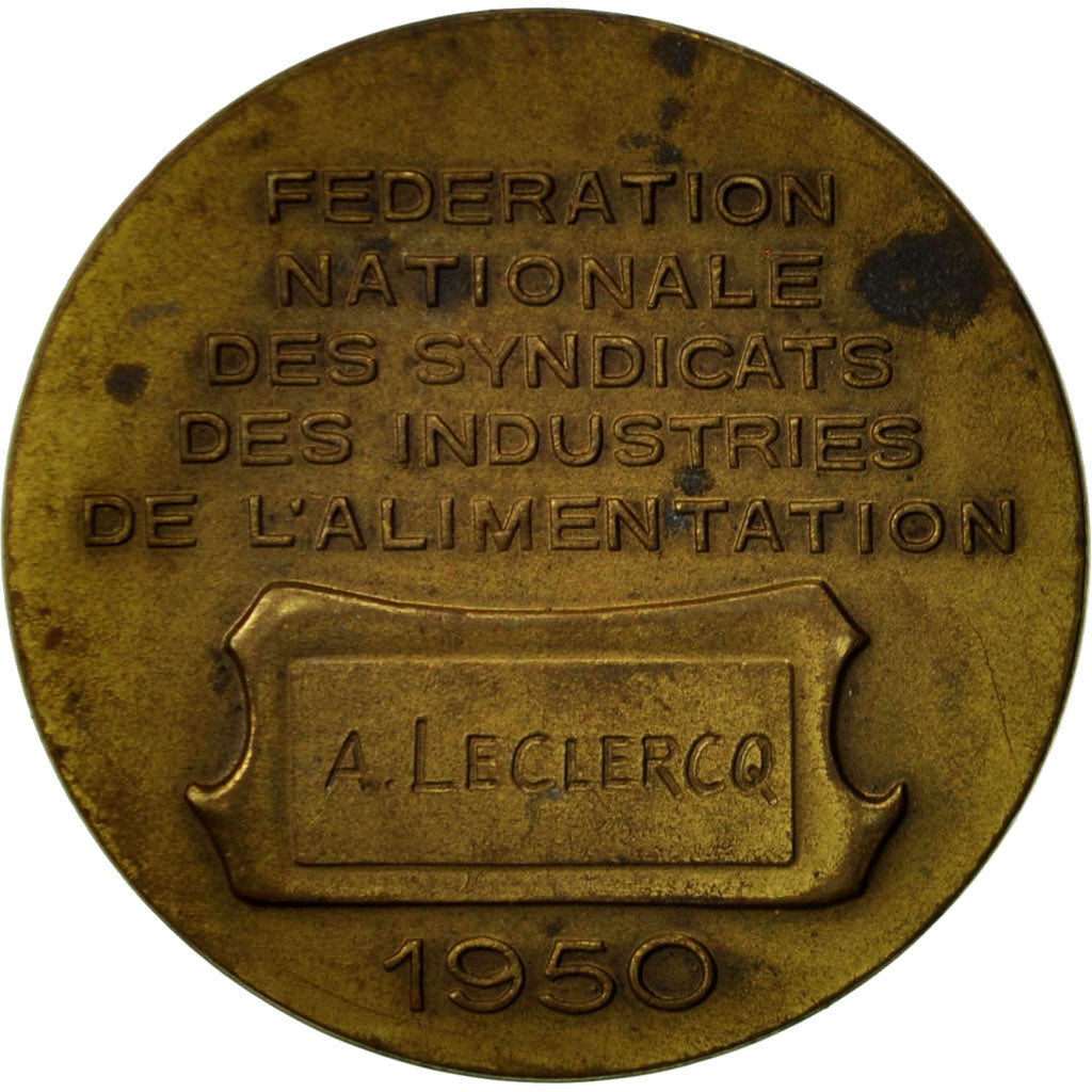 Frankrijk, Medal, Fédération Nationale des Syndicats de l'Alimentation, 1950
