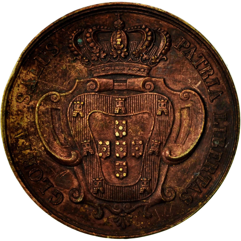 Portugal, Medal, D.Maria II, Barre, EF(40-45), Copper