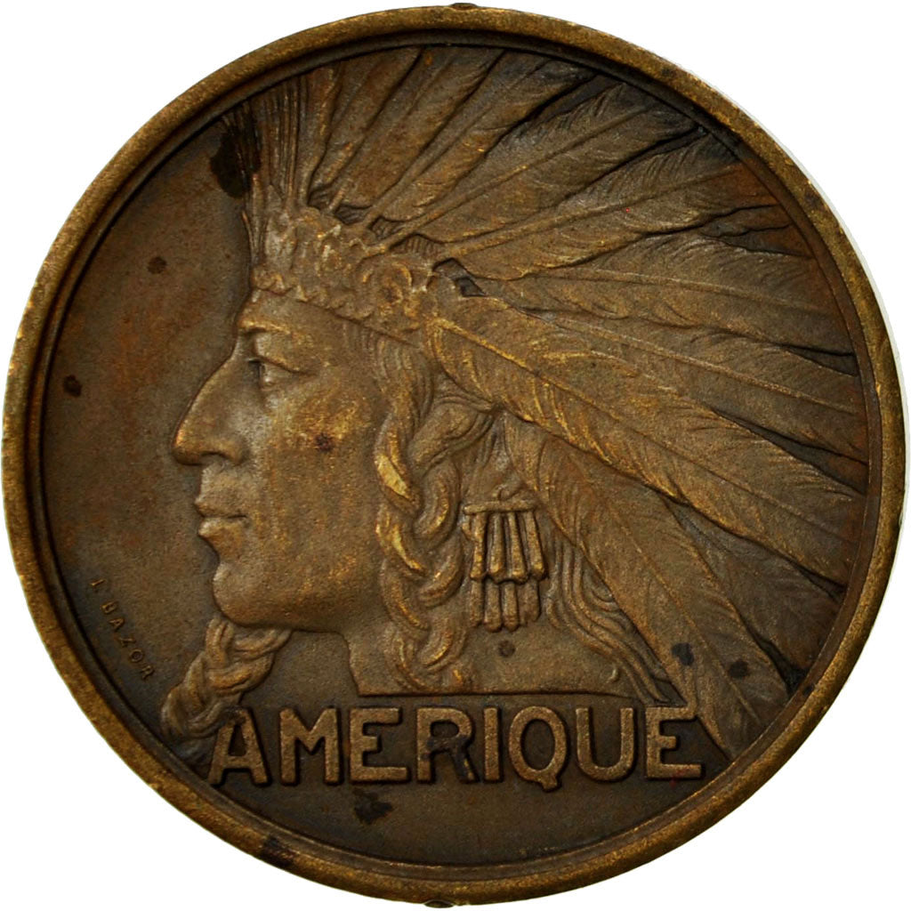 France, Medal, Exposition Coloniale Internationale, Paris 1931, Amérique, 1931