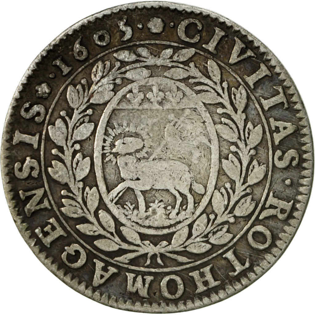 France, Token, Jeton ville de Rouen, 1605, AU(50-53), Silver