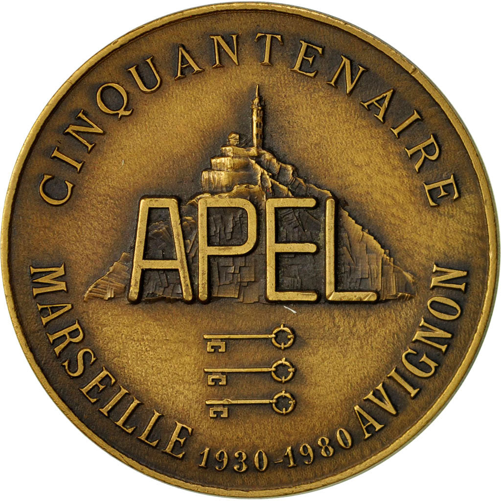 Francia, Medal, Cinquantenaire APEL, 1980, SC, Bronce