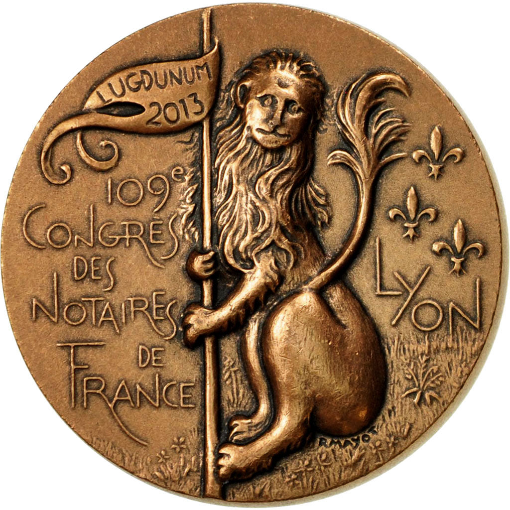 France, Medal, 109 ème Congrès des Notaires de France, 2013, Mayot, MS(64)