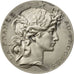 France, Medal, Marianne, France au Progrès, Bottée, MS(64), Silvered bronze