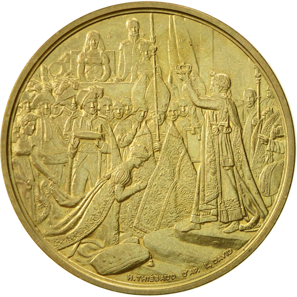 France, Medal, Napoléon Empereur et Roi, Thiébaud, MS(64), Nickel-brass