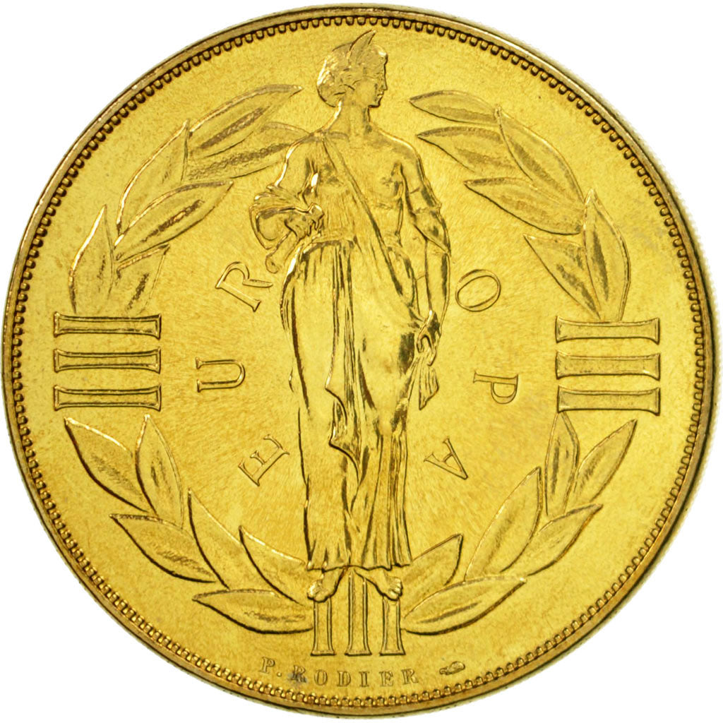 France, Medal, Ecu Europa, 1979, Rodier, MS(65-70), Nickel-brass