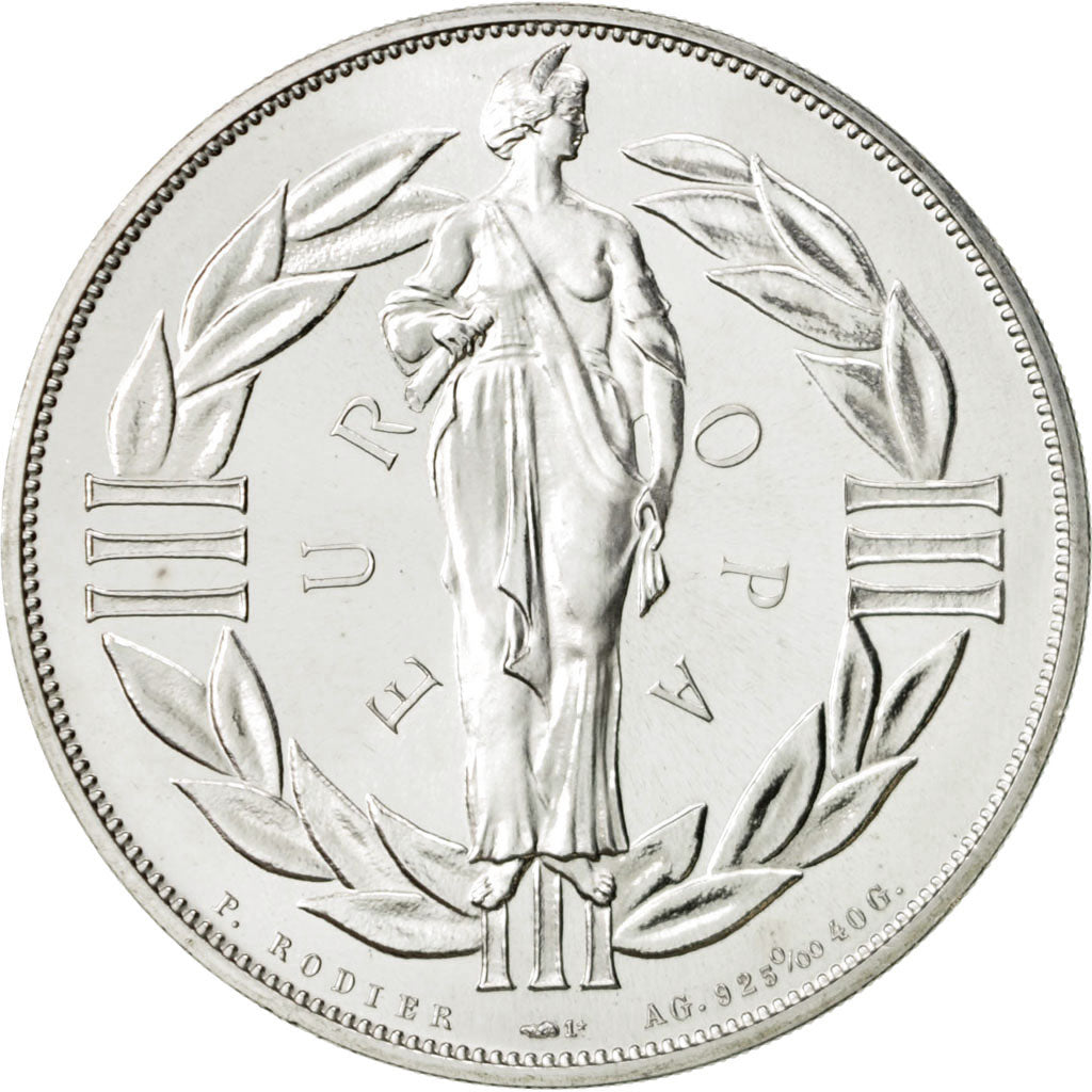 France, Medal, Ecu Europa, 1979, Rodier, MS(65-70), Silver