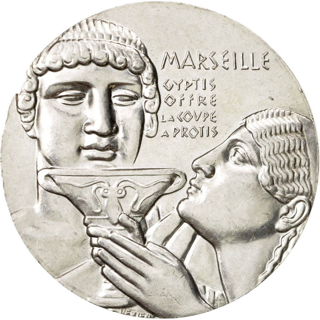 France, Medal, Olympique de Marseille, 1971, MS(60-62), Silver