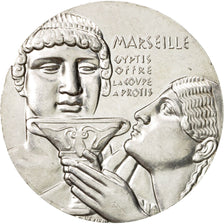 France, Medal, Olympique de Marseille, 1971, MS(60-62), Silver