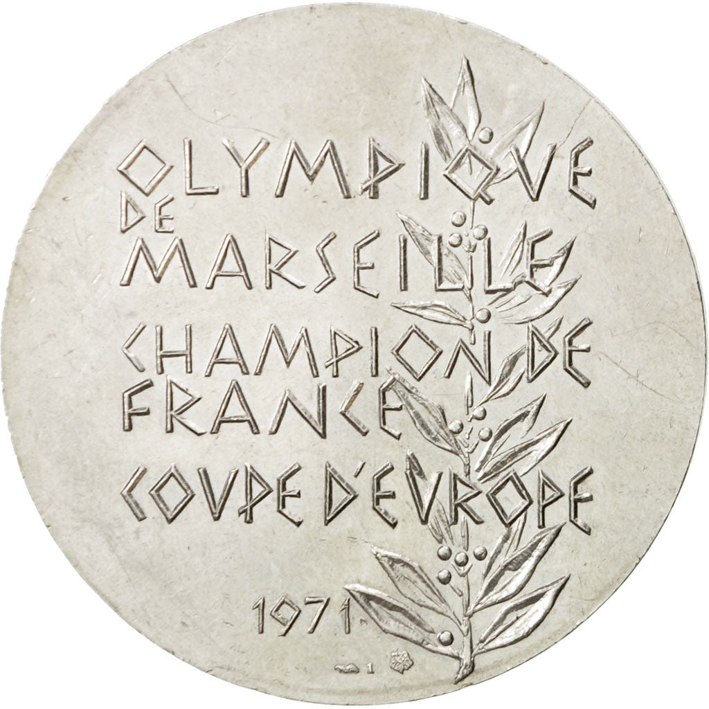 France, Medal, Olympique de Marseille, 1971, MS(60-62), Silver