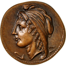 France, Medal, Reproduction Grecque, Lion, 1978, MS(64), Bronze