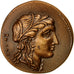 France, Medal, Reproduction Grecque, Sculpture, 1978, MS(64), Bronze