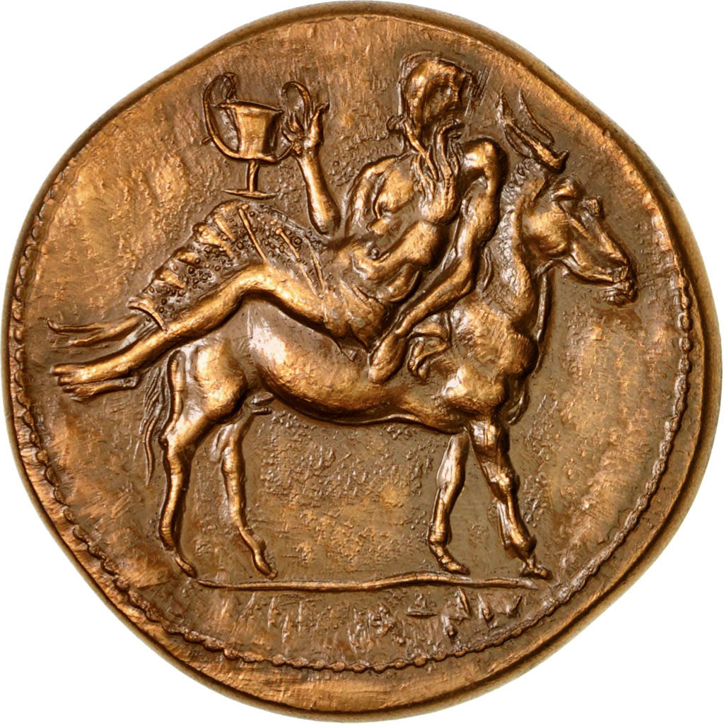 France, Medal, Reproduction Grecque, Menaion, MS(64), Bronze