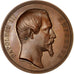 France, Medal, Napoleon III reçoit la Reine d'Angleterre à Boulogne, 1855