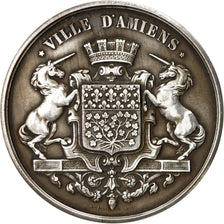 Francia, Medal, Ville d'Amiens, 1862, Dantzell, SPL, Copper Plated Silver