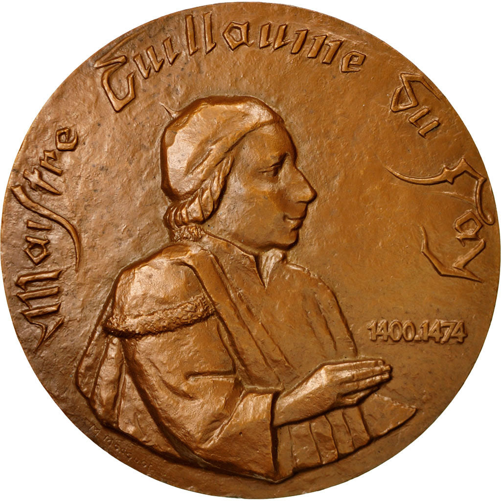 Frankreich, Medal, Maistre Guillaume Du Fay (1400-1474), 1966, mocquot, UNZ+