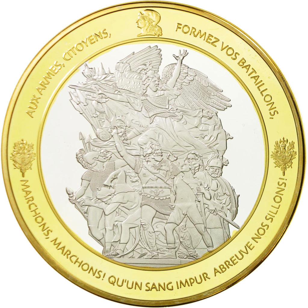 Francja, Medal, Les piliers de la République, MS(64), Mosiądz pokryty miedzią