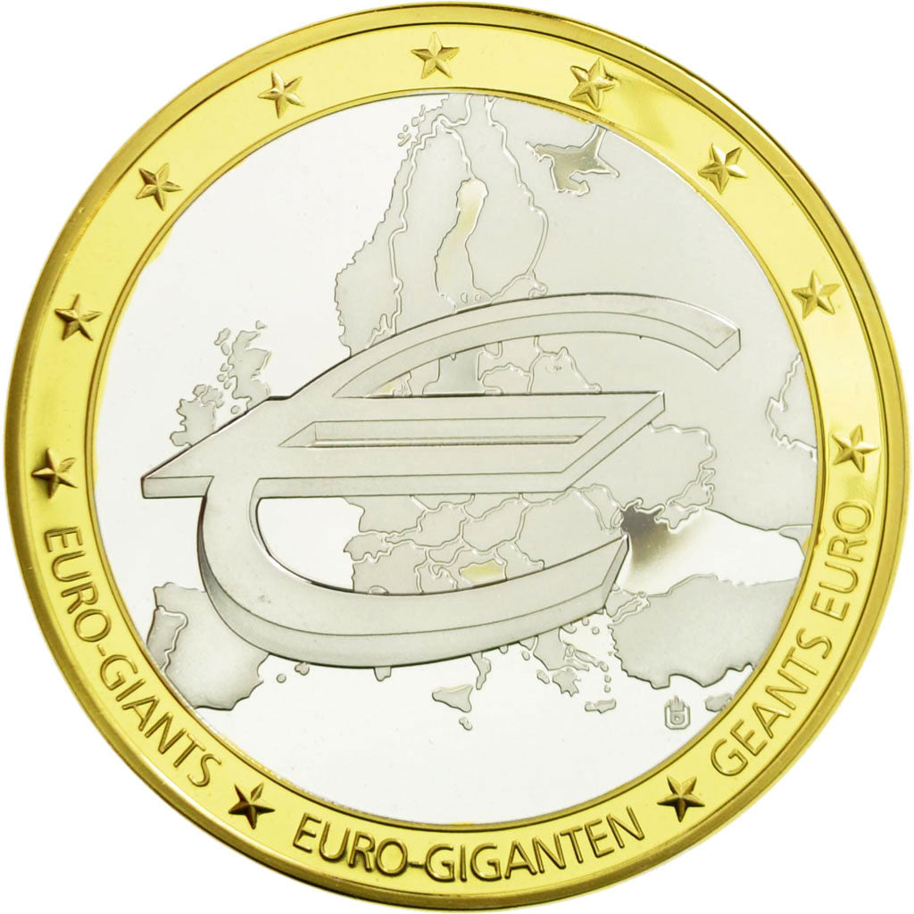 France, Medal, Géants Euro, 2009, MS(64), Copper Clad Brass